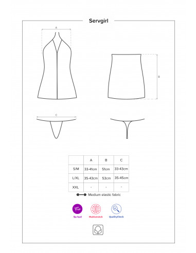 Bielizna-Servgirl kostium L/XL