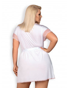 Bielizna-Girlly peniuar biały XXL 2