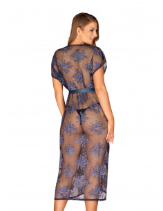 Bielizna-Flowlace peniuar niebieski L/XL 2