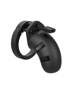 Model 20 - Chastity - 3.5"""" - Silicone Cock Cage - Black 2
