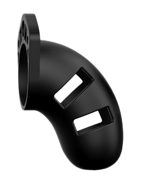 Model 20 - Chastity - 3.5"""" - Silicone Cock Cage - Black