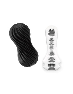 Tenga - Flex Masturbation Sleeve Rocky Black