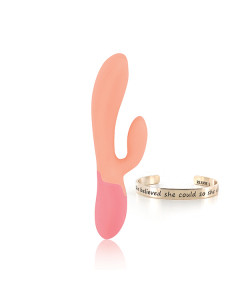 RS - Essentials - Xena Rabbit Vibrator Peach & Coral