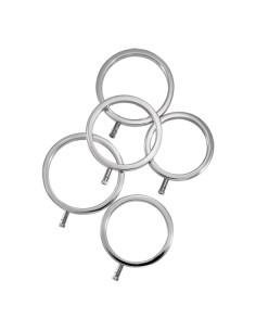 ElectraStim - Solid Metal Cock Ring Set 5 Sizes