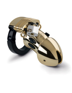 Mystim - Pubic Enemy No 1 Cock Cage Gold Edition