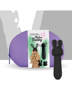 FeelzToys - Mister Bunny Massage Vibrator with 2 Caps Black