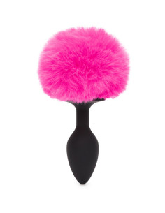 Happy Rabbit - Butt Plug Black & Pink Small