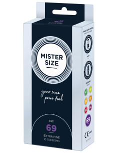 MISTER SIZE 69mm Condoms 10pcs Natural
