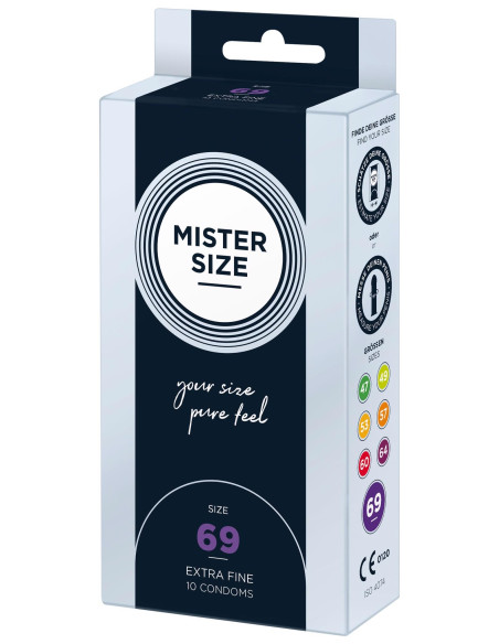 MISTER SIZE 69mm Condoms 10pcs Natural