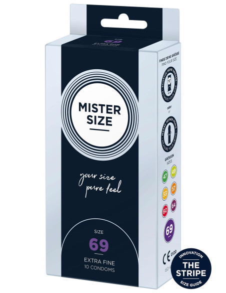 MISTER SIZE 69mm Condoms 10pcs Natural