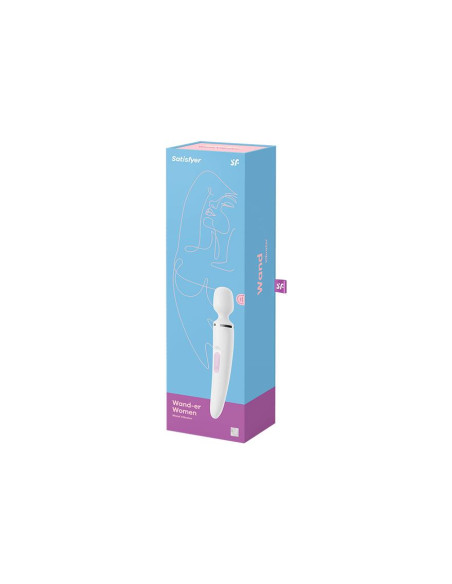 Wibrator - Satisfyer Wand-er Woman (White/Chrome)
