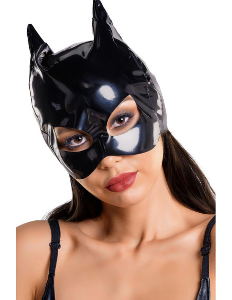 Glossy, Wetlook Cat Mask ANN - black OneSize