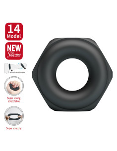 Crazy Bull Jarvius Super Soft Silicone Cock Ring – Black 2