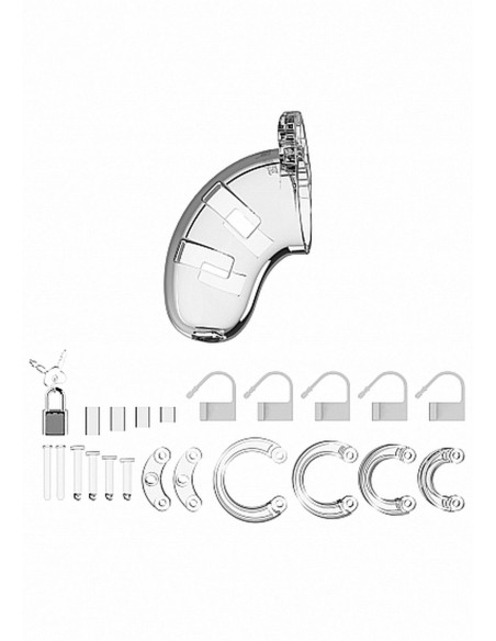 Model 01 - Chastity - 3.5"" - Cock Cage - Transparent