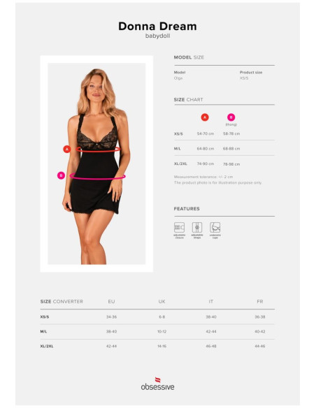 Donna Dream babydoll   XS/S