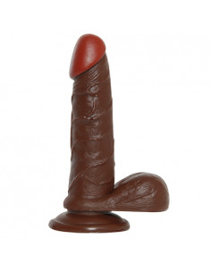 Dildo-REALISTIC DILDO REAL RAPTURE BROWN 6.5"""""""""""""""" 2