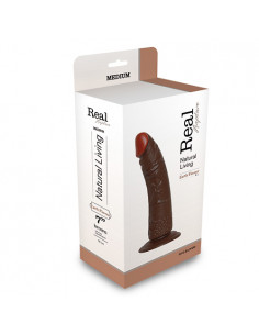 Dildo-REALISTIC DILDO REAL RAPTURE BROWN 7""""""""
