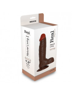 Dildo-REALISTIC DILDO REAL RAPTURE BROWN 7.5"""""""" 2