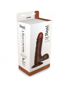 Dildo-REALISTIC DILDO REAL RAPTURE BROWN 8""""""""