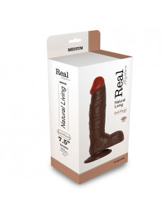 Wibrator-REALISTIC VIBRATOR REAL RAPTURE BROWN 7.5""""""""