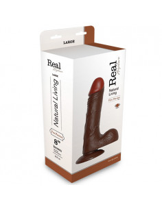 Wibrator-REALISTIC VIBRATOR REAL RAPTURE BROWN 8""""""""