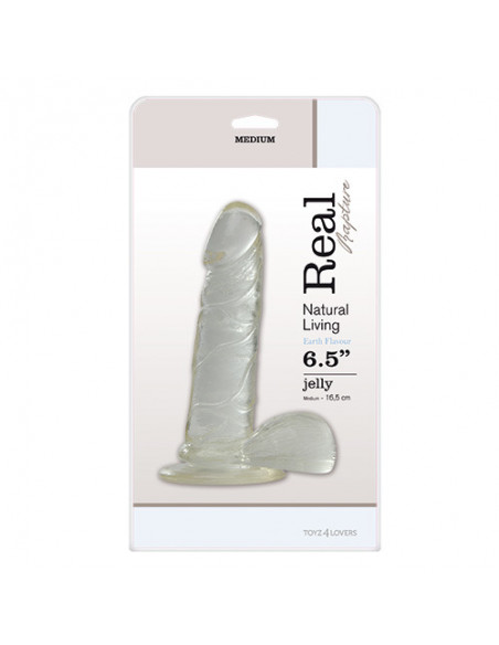 Dildo-JELLY DILDO REAL RAPTURE CLEAR 6,5""""""""