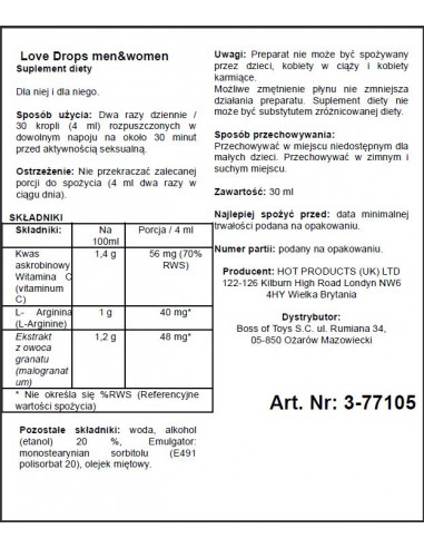 Supl.diety-Love Drops (m+w) 30ml