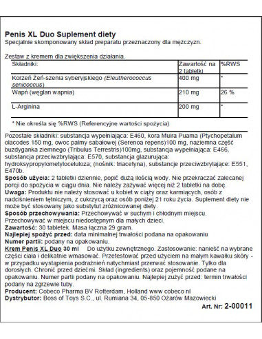Supl.diety-Penis XL DUO Pack  EFS
