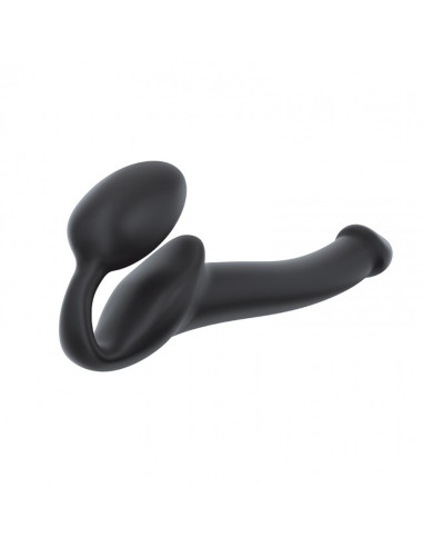 SEMI-REALISTIC BENDABLE STRAP-ON BLACK - S