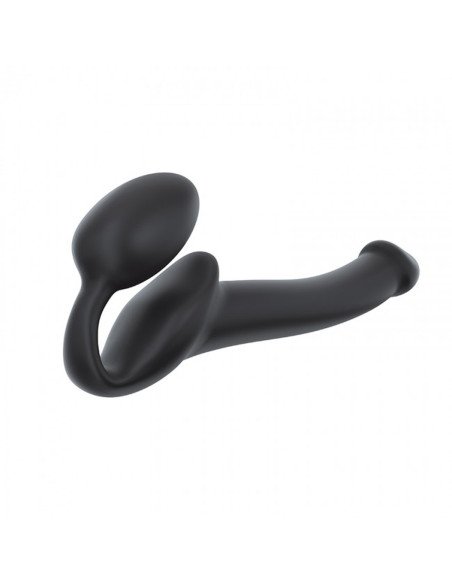 SEMI-REALISTIC BENDABLE STRAP-ON BLACK - S