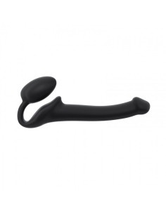 SEMI-REALISTIC BENDABLE STRAP-ON BLACK - S 2