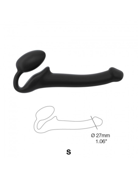 SEMI-REALISTIC BENDABLE STRAP-ON BLACK - S