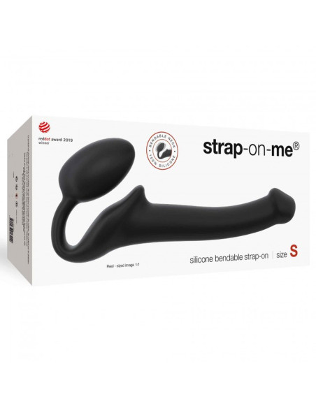 SEMI-REALISTIC BENDABLE STRAP-ON BLACK - S