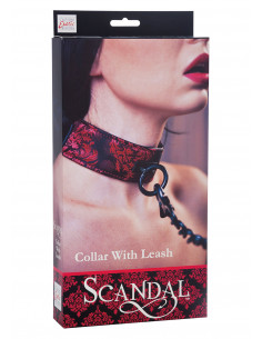 Wiązania-SCANDAL COLLAR WITH LEASH