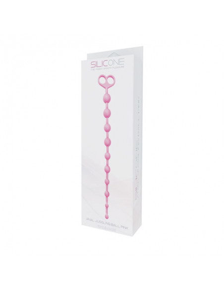 Plug/kulki-FALLO ANALE ANAL JUGGLING BALL SILICONE PINK