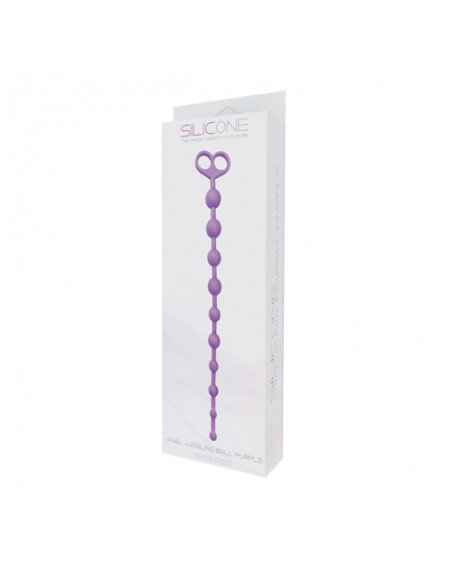Plug/kulki-FALLO ANALE ANAL JUGGLING BALL SILICONE PURPLE