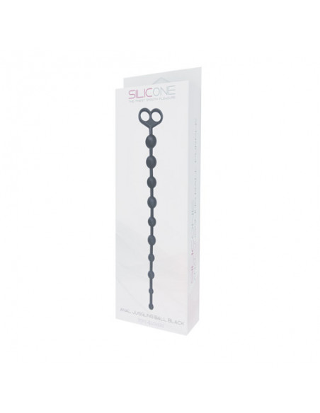 Plug/kulki-FALLO ANALE ANAL JUGGLING BALL SILICONE BLACK