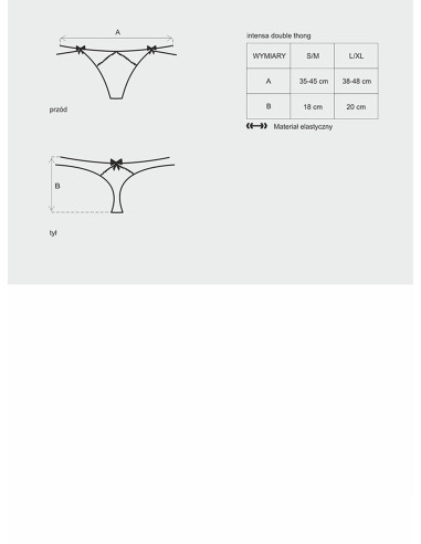 Bielizna-Intensa podwójne stringi L/XL