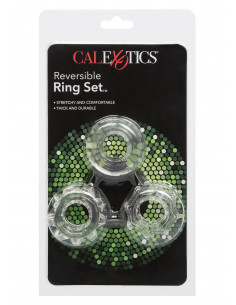 Pierścień-REVERSIBLE RING SET CLEAR