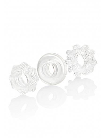 Pierścień-REVERSIBLE RING SET CLEAR