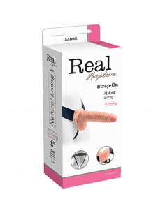 Proteza-FALLO STRAP ON CAVO REAL RAPTURE 8 FLESH WITH BALLS