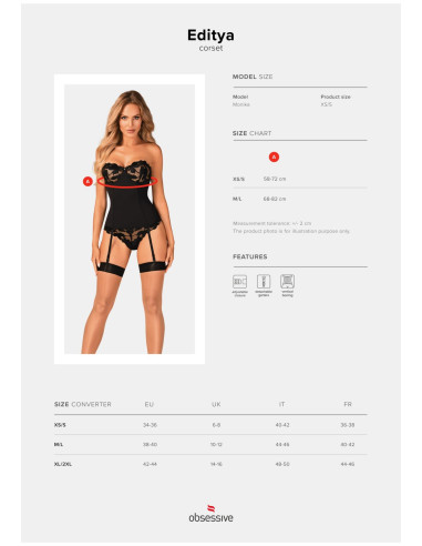 Bielizna-Editya gorset M/L