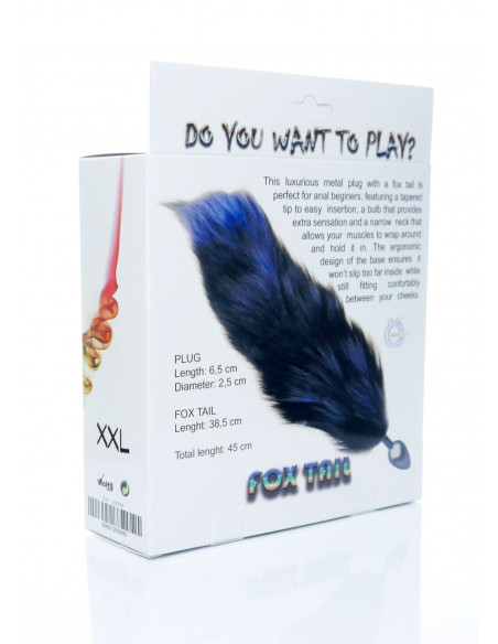 Plug-Fox TAIL- black XXL