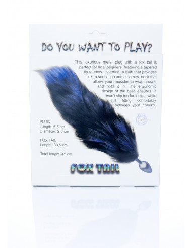 Plug-Fox TAIL- black XXL
