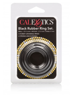 Pierścień-RUBBER RING BLACK SET 3PCS 2