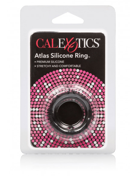 Pierścień-ATLAS SILICONE RING BLACK