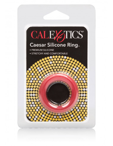 Pierścień-CAESAR SILICONE RINGS RED