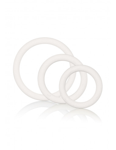 Pierścień-RUBBER RING WHITE SET 3PCS