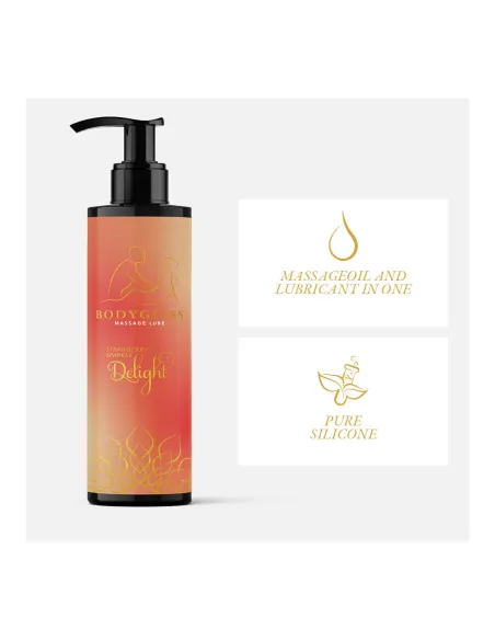 BodyGliss - Massage Oil And Lubricant in 1 Strawberry & Champagne - 150 ml