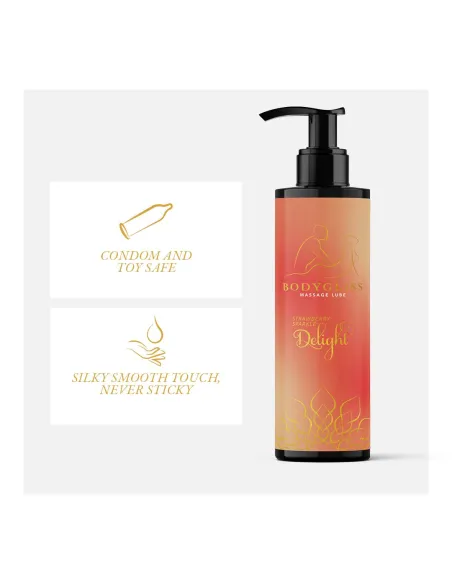 BodyGliss - Massage Oil And Lubricant in 1 Strawberry & Champagne - 150 ml